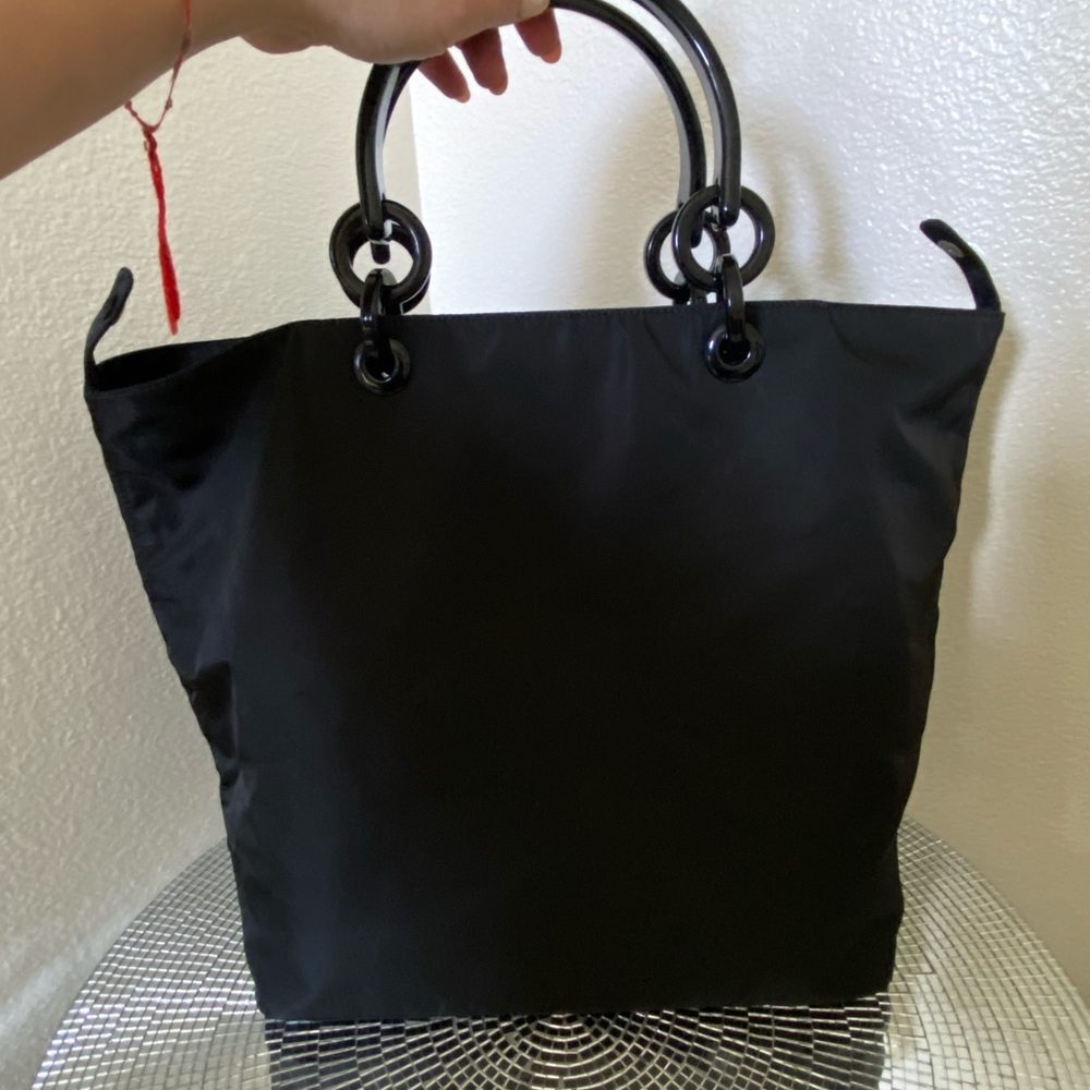 Prada nylon medium tote bag shopper bag market bag